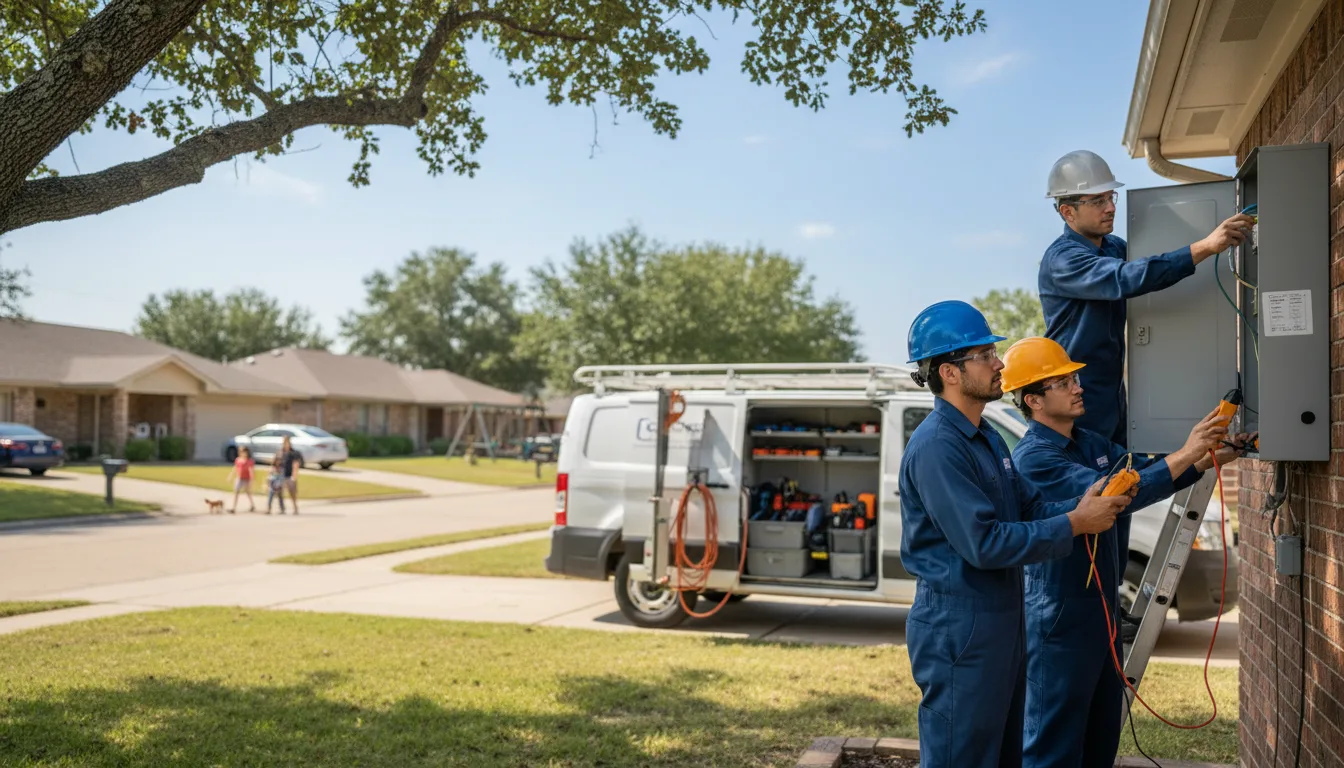 Certified electrician providing emergency electrical services in Flom, MN